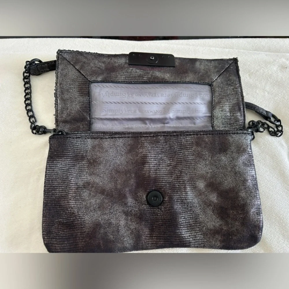 Simply Vera Vera wang‎ Elegant Black Sequin Shoulder Bag